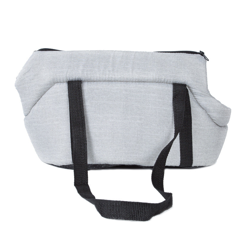 Portable Travel Pet Carrier Pouch Shouder Bag - Dog Cat - (Red, Grey) - (S,L)