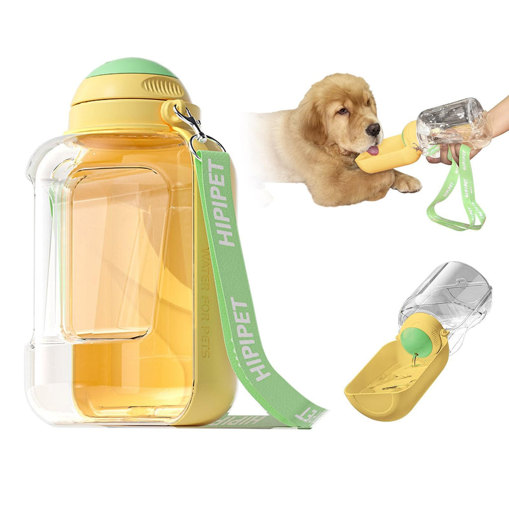 Large Capacity Travel Water Cup and Food Bowl - Dog - (3 Color Options) - (1000-1500 ML Water) (300 g Food)