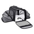 Airline Approved Expandable Pet Carrier Travel Bag - Cat Dog - (4 Color Options)