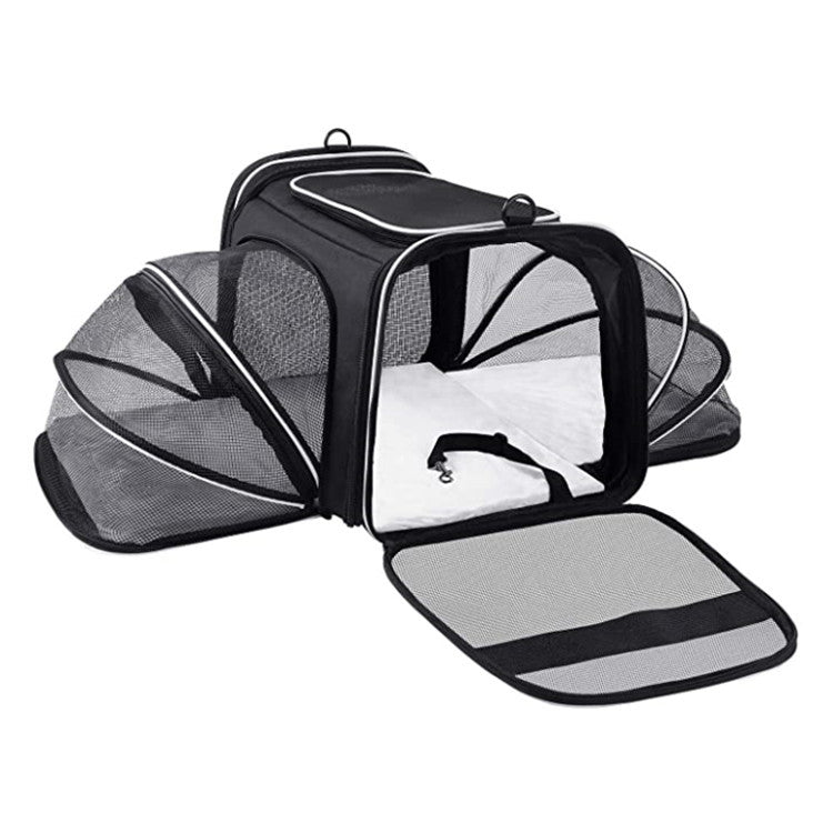 Airline Approved Expandable Pet Carrier Travel Bag - Cat Dog - (4 Color Options)
