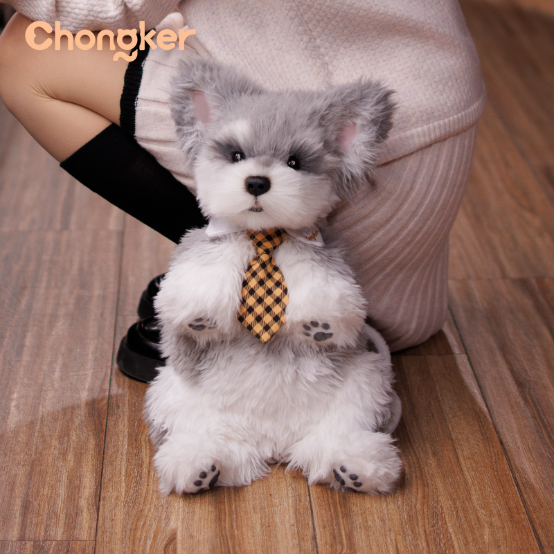 Schnauzer Plush Dog or Use as a Backpack – Fashion Statement Piece