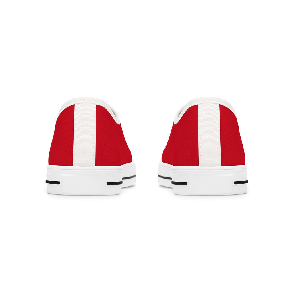 Valentine Cat Low-Top Sneakers - (Red & White) - Ladies - (9 Sizes)  (While Supplies Last)