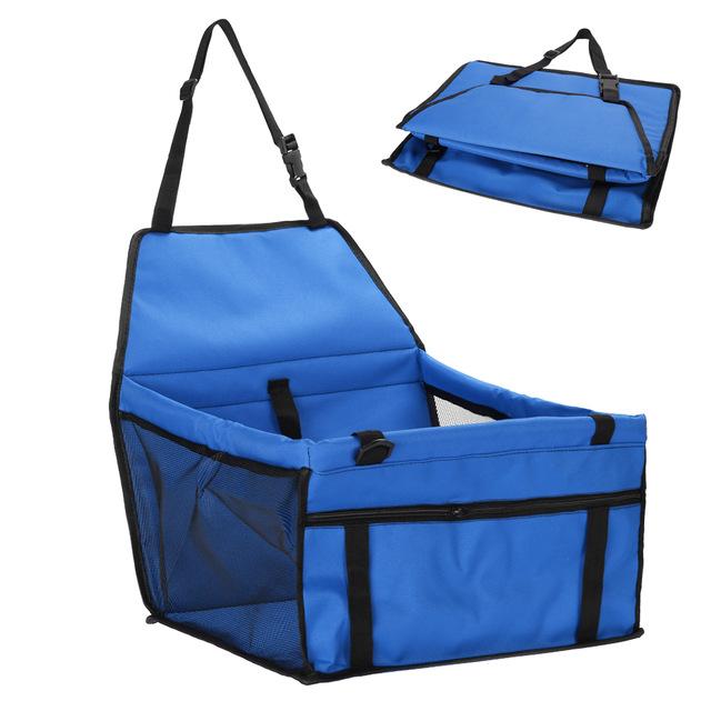 Secure Pet Carrier Car Seat - Dog Cat - (Waterproof) - (7 Color Options) _ (Solid or Prints)