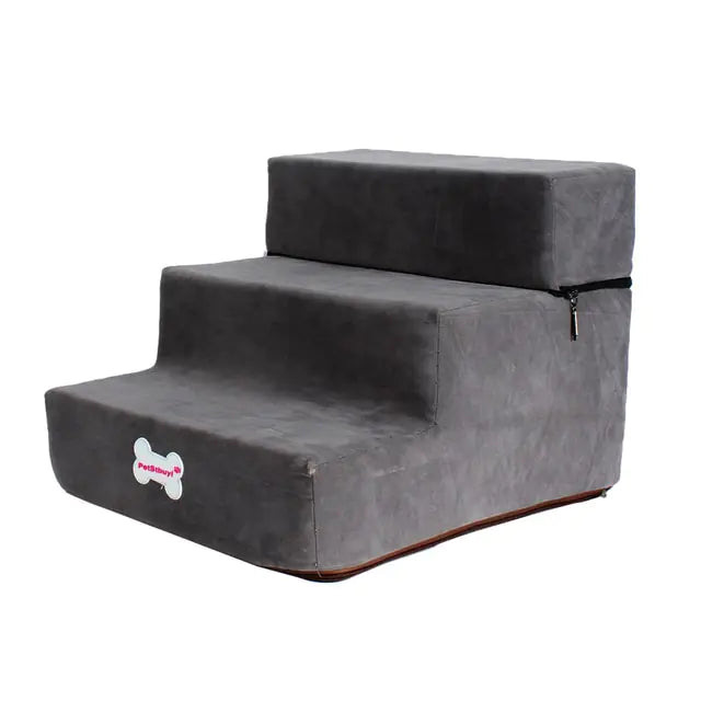 Bed Stairs - Dog - (Foldable) - (Anti-Slip) - (3-Level) - (5 Color Options) -
