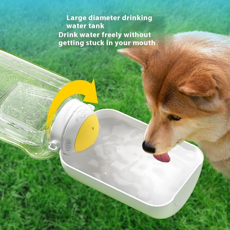 Large Capacity Travel Water Cup and Food Bowl - Dog - (3 Color Options) - (1000-1500 ML Water) (300 g Food)