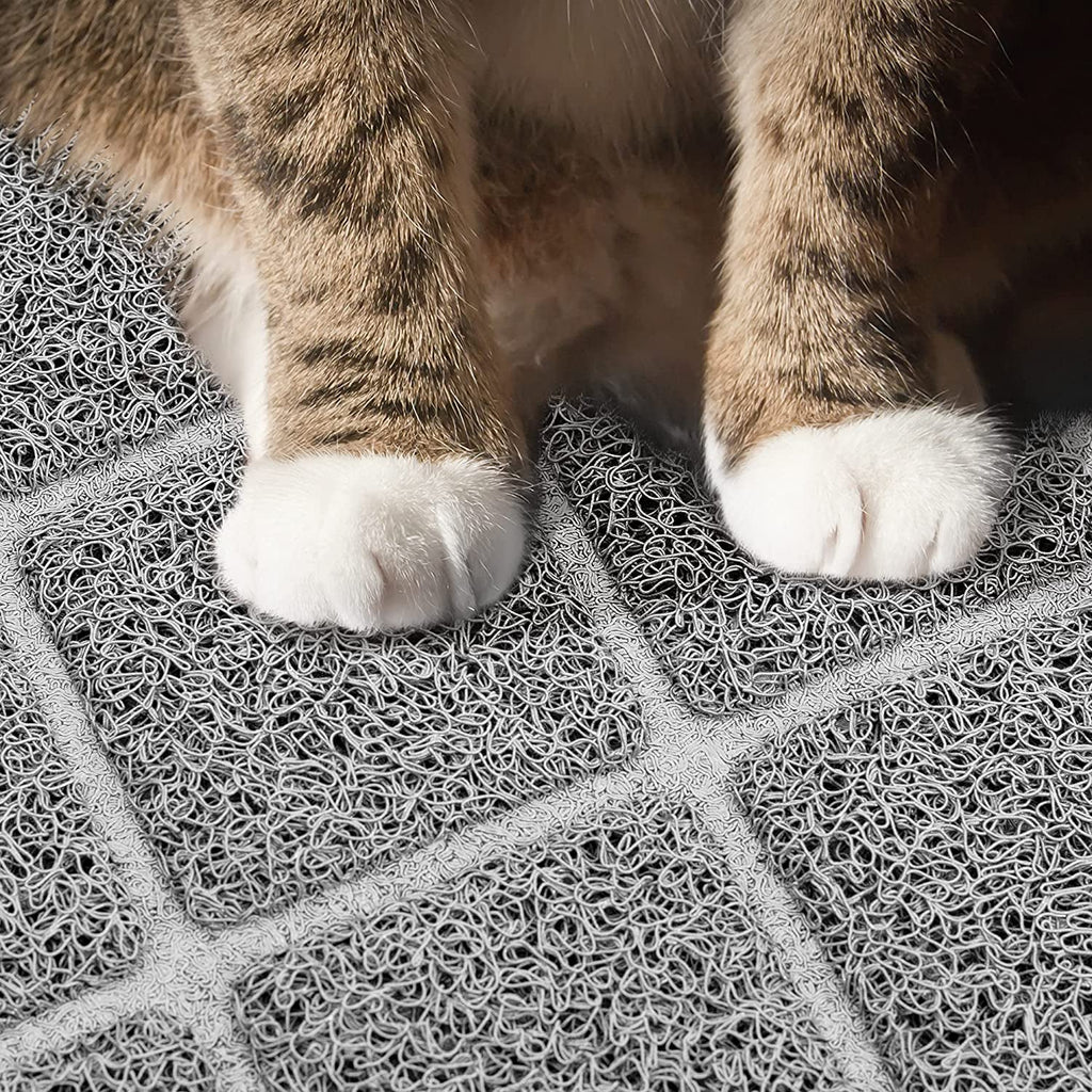 Premium Non-Slip Litter Mat - Cat -  (35" x 23") - (Grey - (While Supplies Last)