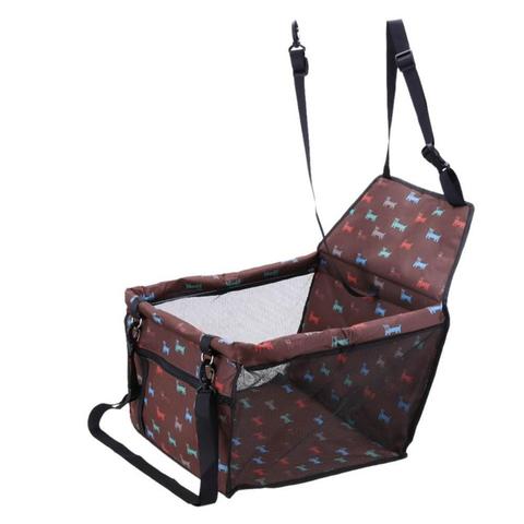 Secure Pet Carrier Car Seat - Dog Cat - (Waterproof) - (7 Color Options) _ (Solid or Prints)