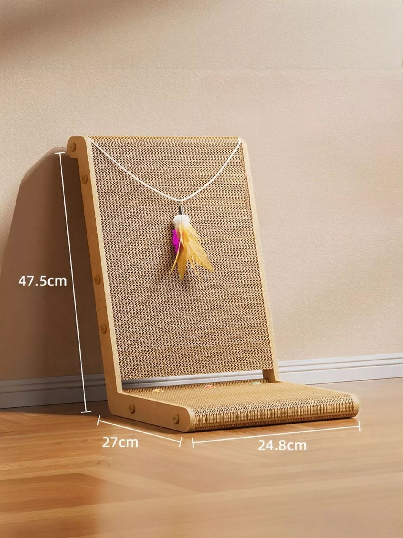 Interactive Cat Scratching Post with Dangling Toy