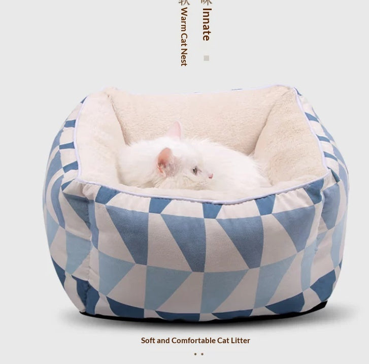Semi-enclosed Tent-Shape Hideaway Bed- Cat