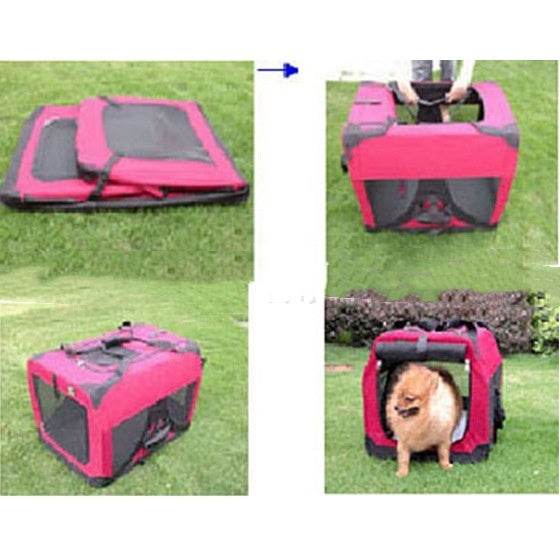 Travel Pet Carrier - Dog - (Foldable) - (Indoor/Outdoor) - (4 Color Options) - (S-4XL)
