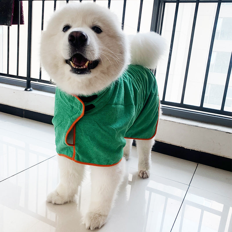 Grooming Towel Robe - Dog Cat - (Fast Absorbing) - (Adjustable) - (7 Color Options) - (XS-3XL)