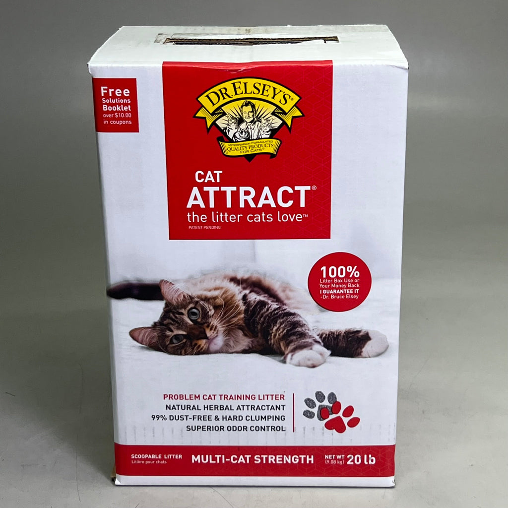 Clumping Clay Litter - (Cat Attract) - (Dr. Elsey's) - (20 lb bag) - (While Supplies Last)