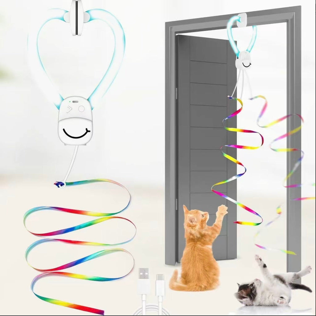 FlyChase Toy - Cat - (Interactive and Rotating Flying Bird) - (3 Color Options) - (While Supplies Last)