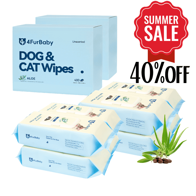 Grooming Wipes - Dog Cat - (Plant-Based) - (Hypoallergenic) - (5 Count Options) - (4FurBaby)