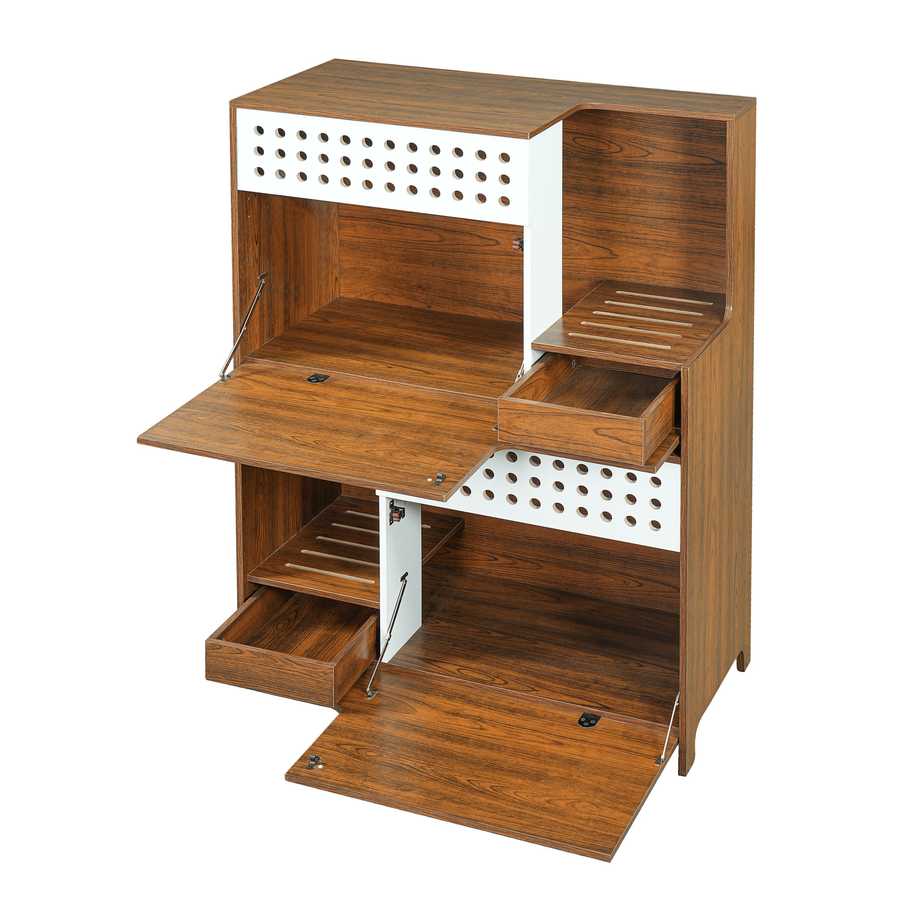 2 in 1 Furniture Cat House with Litter Box Enclosure - Cat - (44.89”L x 31.50”W x 15.76”H) - (While Supplies Last)