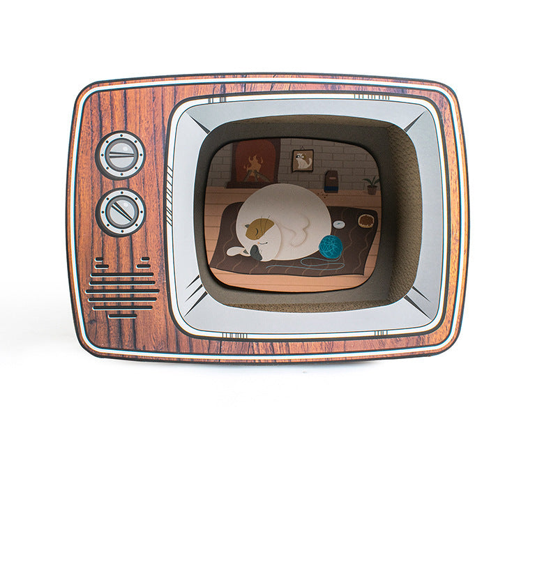 Household Fashion Condo with a Scratching Board, Enclosed Litter Box - Cat - (3 Styles)