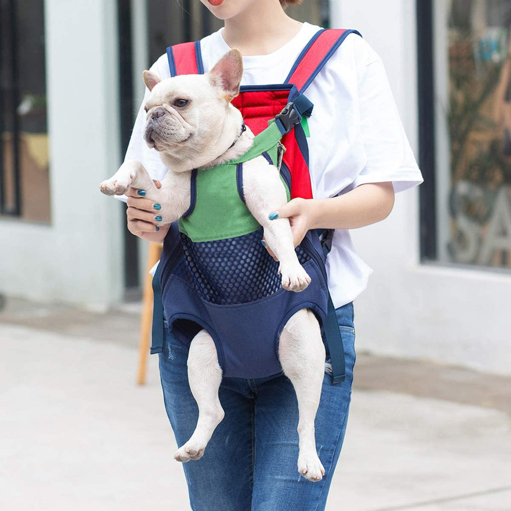 Front-Worn Pet Carrier Backpack - Dog Cat - (4 Color Options) - (Hands-Free)