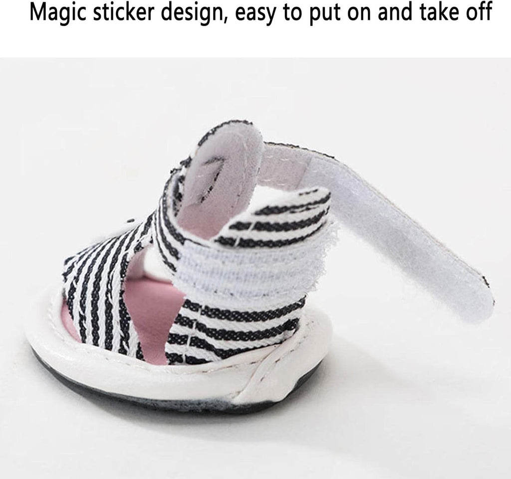 Striped Anti-Slip Adjustable Sandals - Dog (3 Color Options)  - (1#-5#)