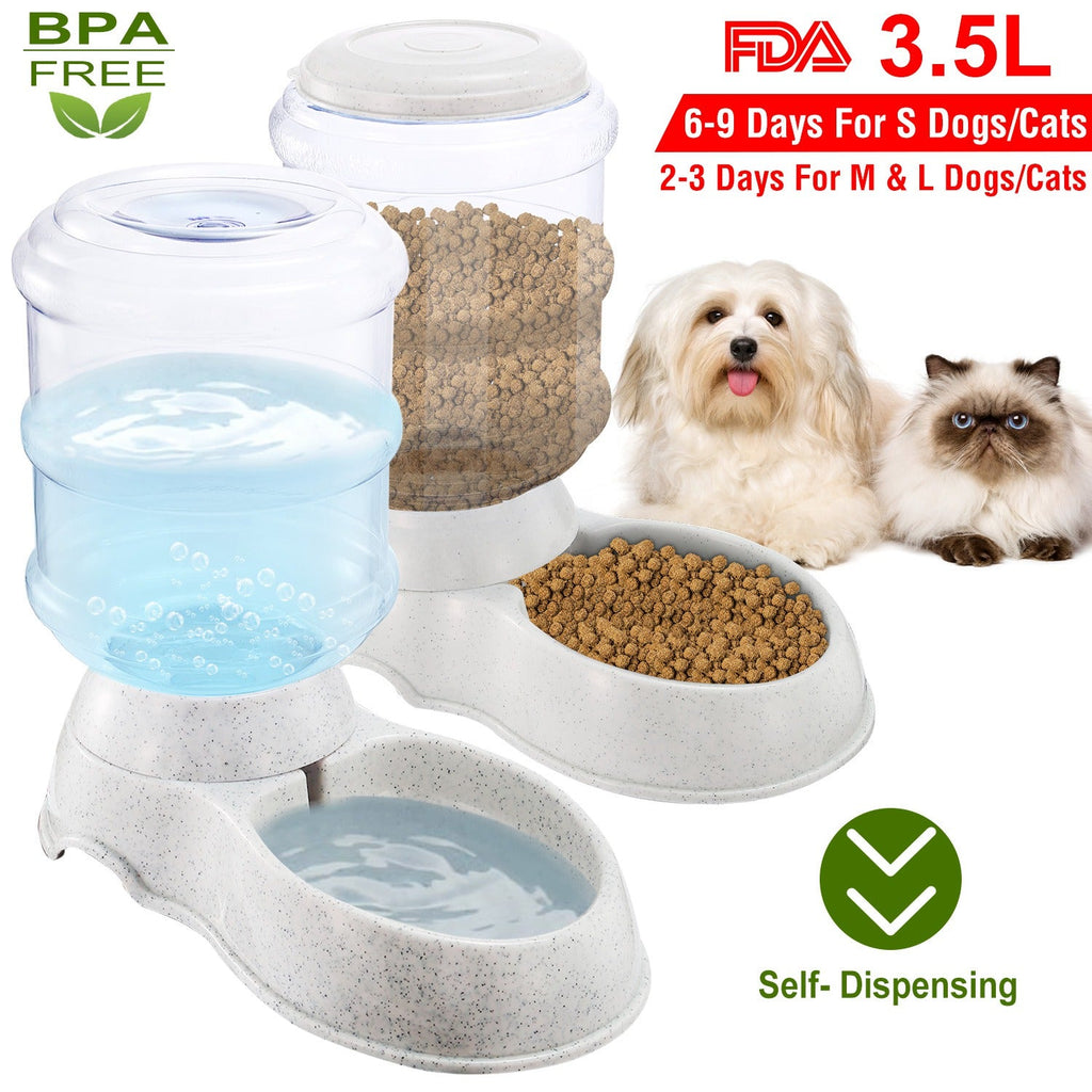 Gravity Dispensing Water or Food Feeder - Dog Cat - (3.5 L) - (While Supplies Last)