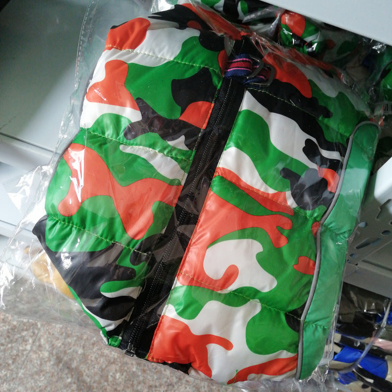 Warm and Casual Camouflage Jacket - Dog - (10 Color/Design Options) - (10-26)