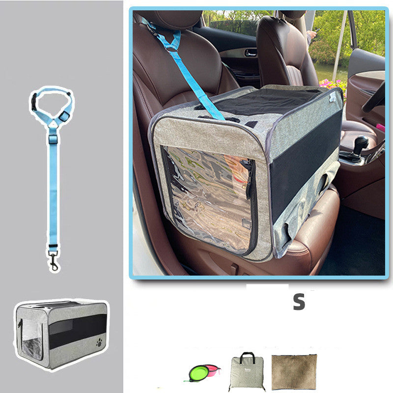 Pet Travel Car Seat Carrier - Dog - (3 Color Options) - (S, M)