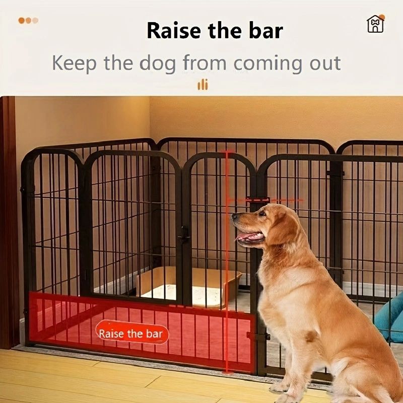 Wrought Iron Pet Kennel  - Dog - (Indoor Enclosure) - (S, M pet)  - (2 Sizes) - (3 Color Options)