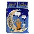 Personalized Memorial Pet Quilt Bed Set - Dog Cat Lover - (5 Sizes) - ( I Love You To The Moon & Back) - (While Supplies Last)) -