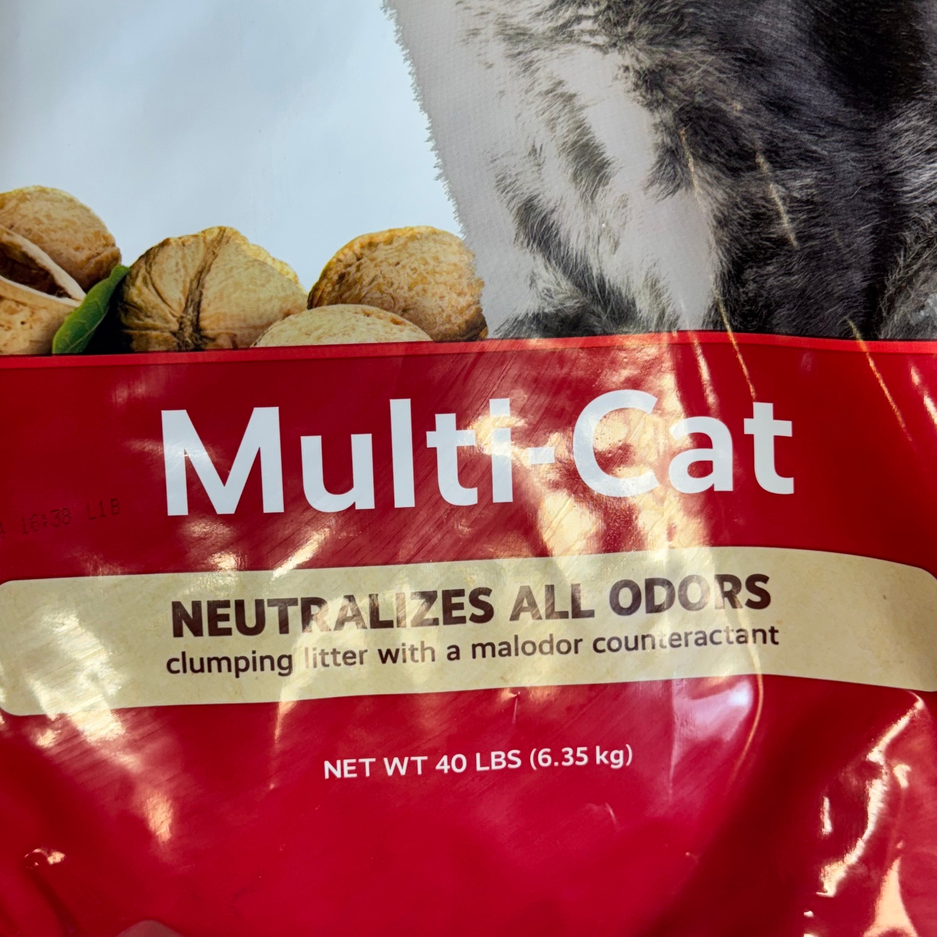 Walnut Shell Litter - Multi- Cat - (Naturally Fresh) - (40 lb Bag) - (Unscented) - (While Supplies Last)