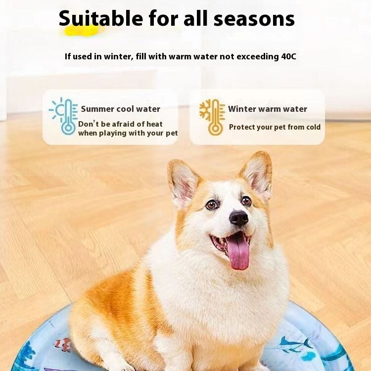 Summer Pet Cooling Mat - Cat Dog - (Fits Kennels) - (Long-lasting) - (Interactive & Entertaining) - (10 Size/Style Options)