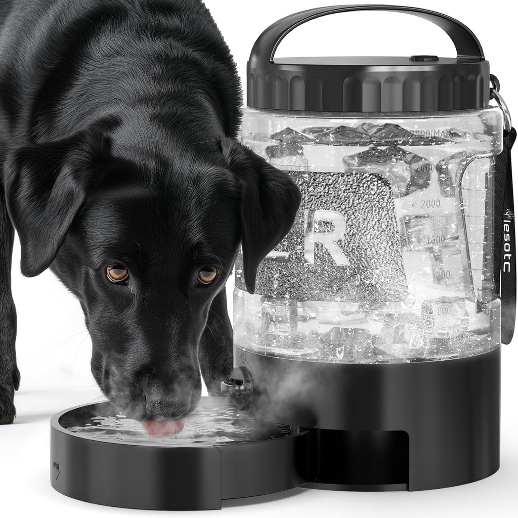 Leak Proof Travel Water Bottle with Bowl - Dog - (77oz, 95oz) - (4 Color Options) - (While Supplies Last)