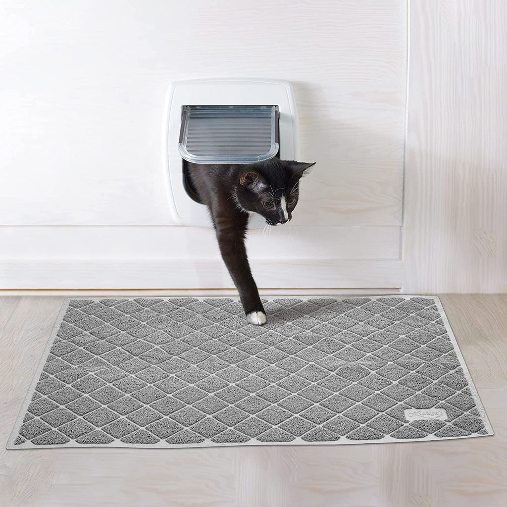 Premium Non-Slip Litter Mat - Cat -  (35" x 23") - (Grey - (While Supplies Last)