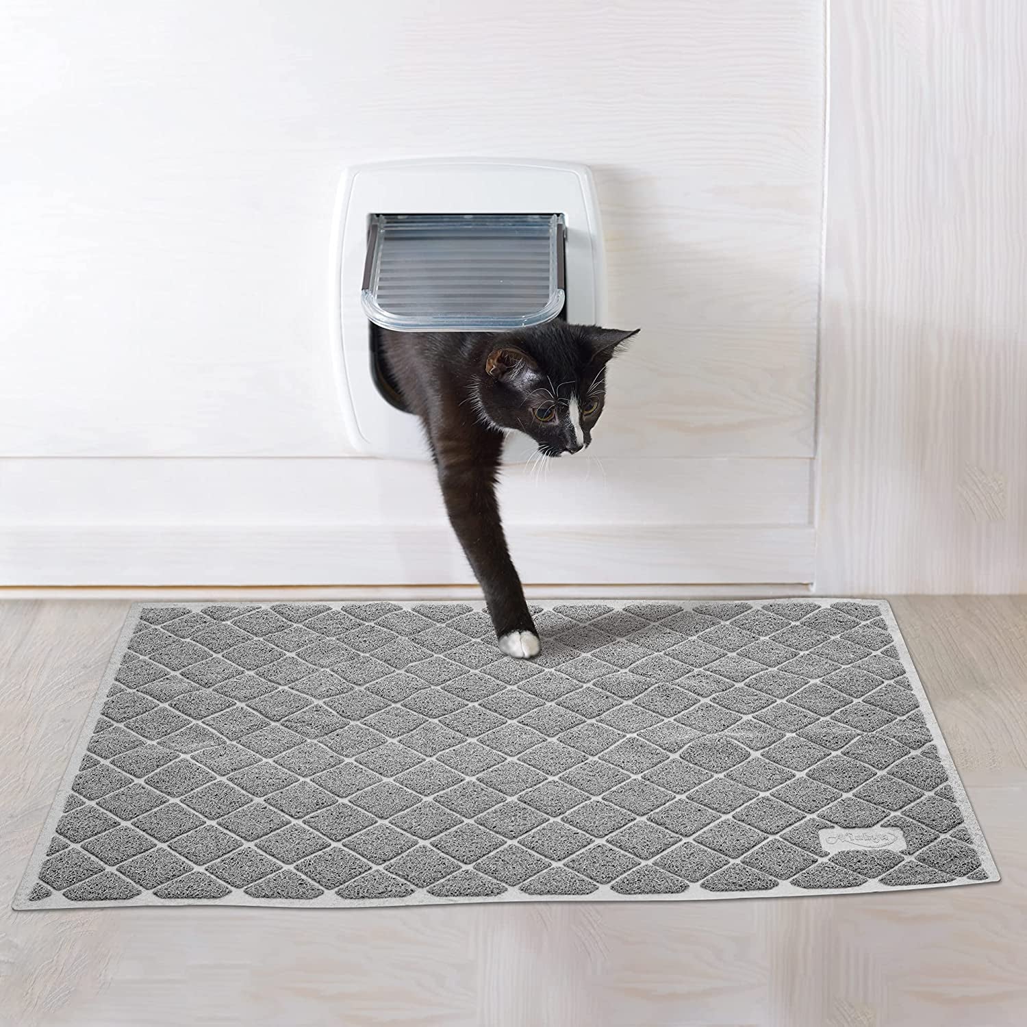 Premium Non-Slip Litter Mat - Cat -  (35" x 23") - (Grey - (While Supplies Last)