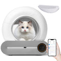 Automatic Self-Cleaning Odor Removal Litter Box - Cat - (White & Grey)