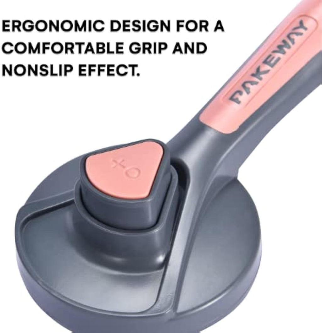 Grooming Brush - Dog Cat - (Self-Cleaning Slicker) - (3 Color Options) - (Removes Loose and Tangled Hair) -