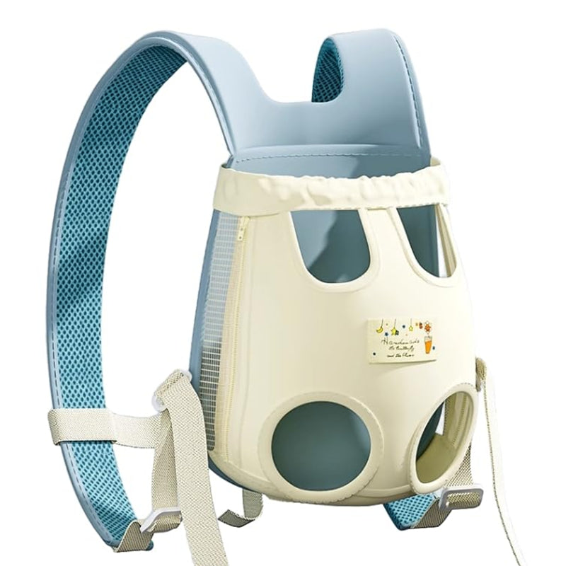 Chest Worn Pet Travel Backpack up to 15 lbs - Dog Cat - (Breathable and Lightweight) - Blue, Pink) - (S,M,L)