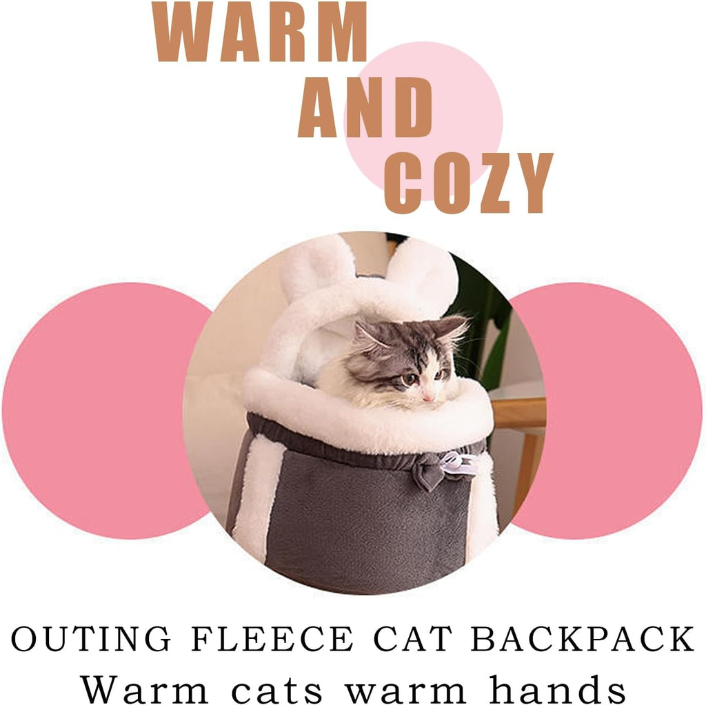 Double Pocket Pet Shoulder Carrier Bag - Dog Cat - (Grey, Pink) - (S,M,L)