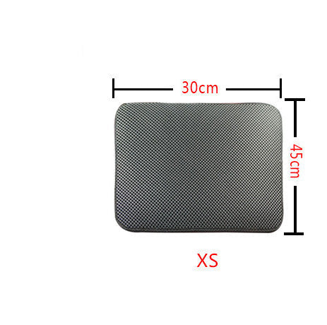 Litter Mat Keeps Paws Clean - Cat - (Black, Grey) - (XS-L) - (While Supplies Last)