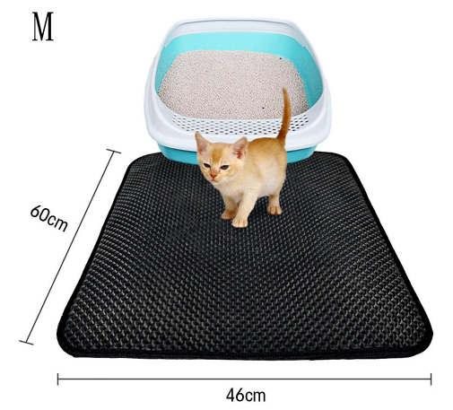 Litter Mat Keeps Paws Clean - Cat - (Black, Grey) - (XS-L) - (While Supplies Last)
