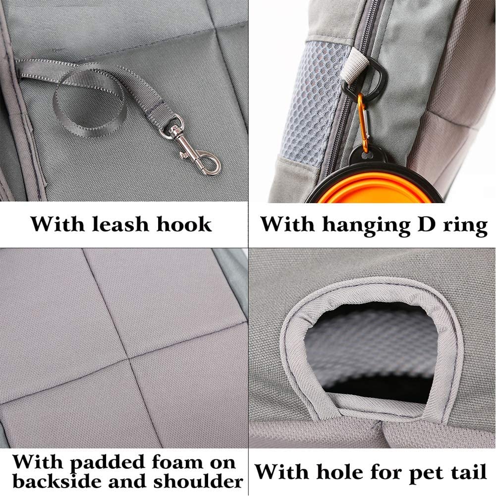Front-Worn Pet Carrier Backpack - Dog Cat - (4 Color Options) - (Hands-Free)
