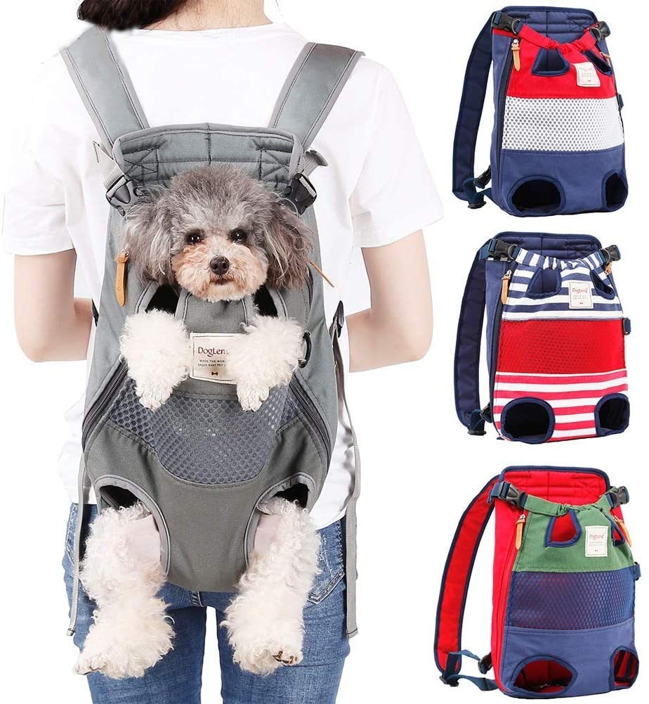 Front-Worn Pet Carrier Backpack - Dog Cat - (4 Color Options) - (Hands-Free)