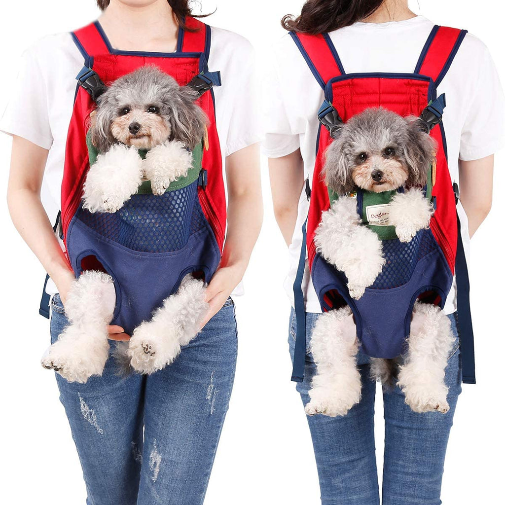 Front-Worn Pet Carrier Backpack - Dog Cat - (4 Color Options) - (Hands-Free)