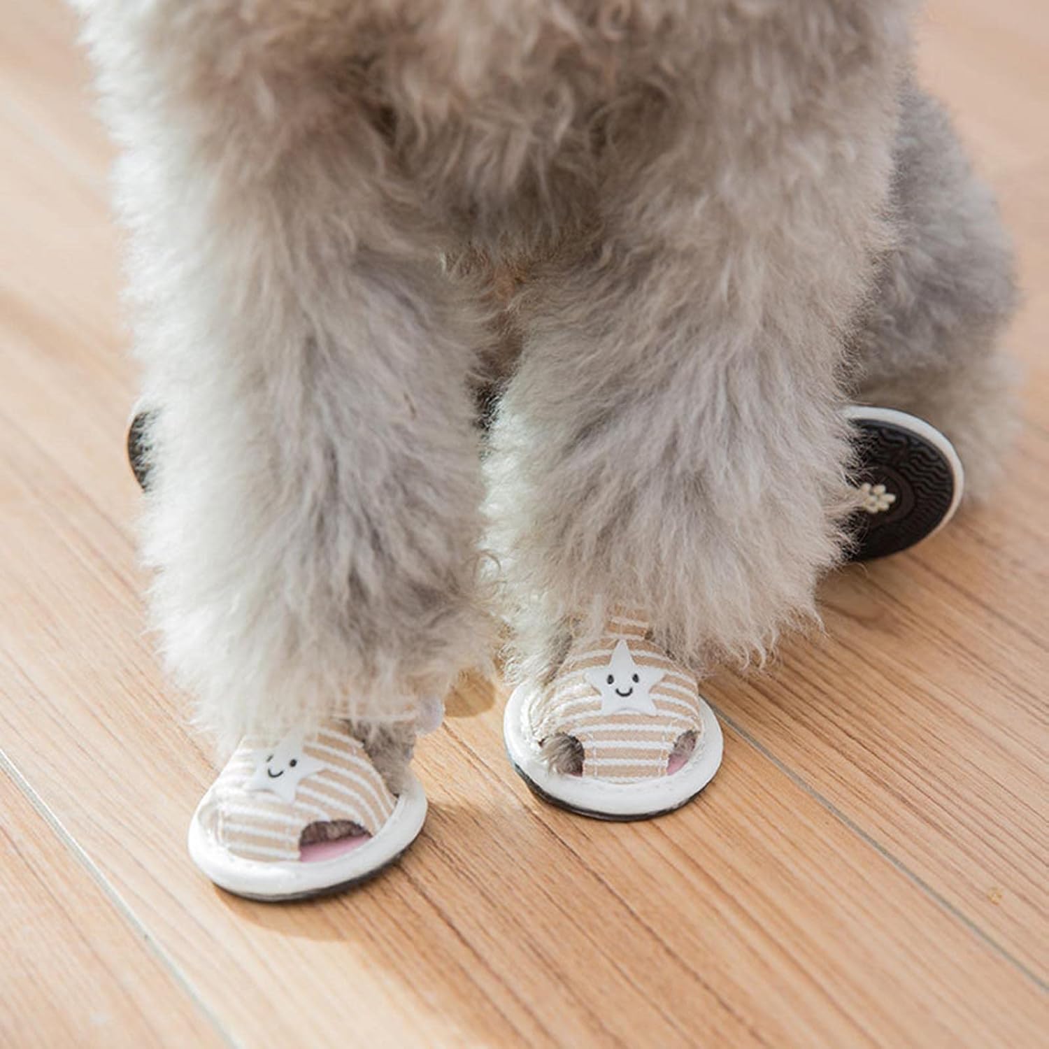 Striped Anti-Slip Adjustable Sandals - Dog (3 Color Options)  - (1#-5#)