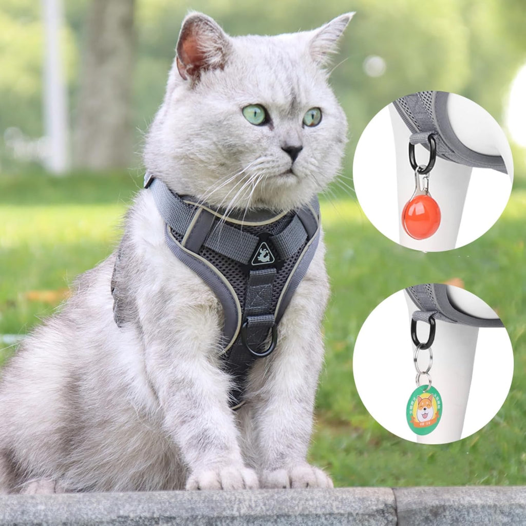 Reflective Escape Proof and Adjustable Harness and Leash Set - (3 Color Options) - (M-XL) - Dog Cat - (While Supplies Last)