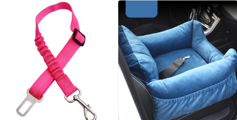 Cat Dog Car Seat - Dog Cat - (Washable) - (4 Color Options) - (22 Harness/Seat Sets) - (While Supplies Last)