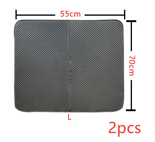 Litter Mat Keeps Paws Clean - Cat - (Black, Grey) - (XS-L) - (While Supplies Last)