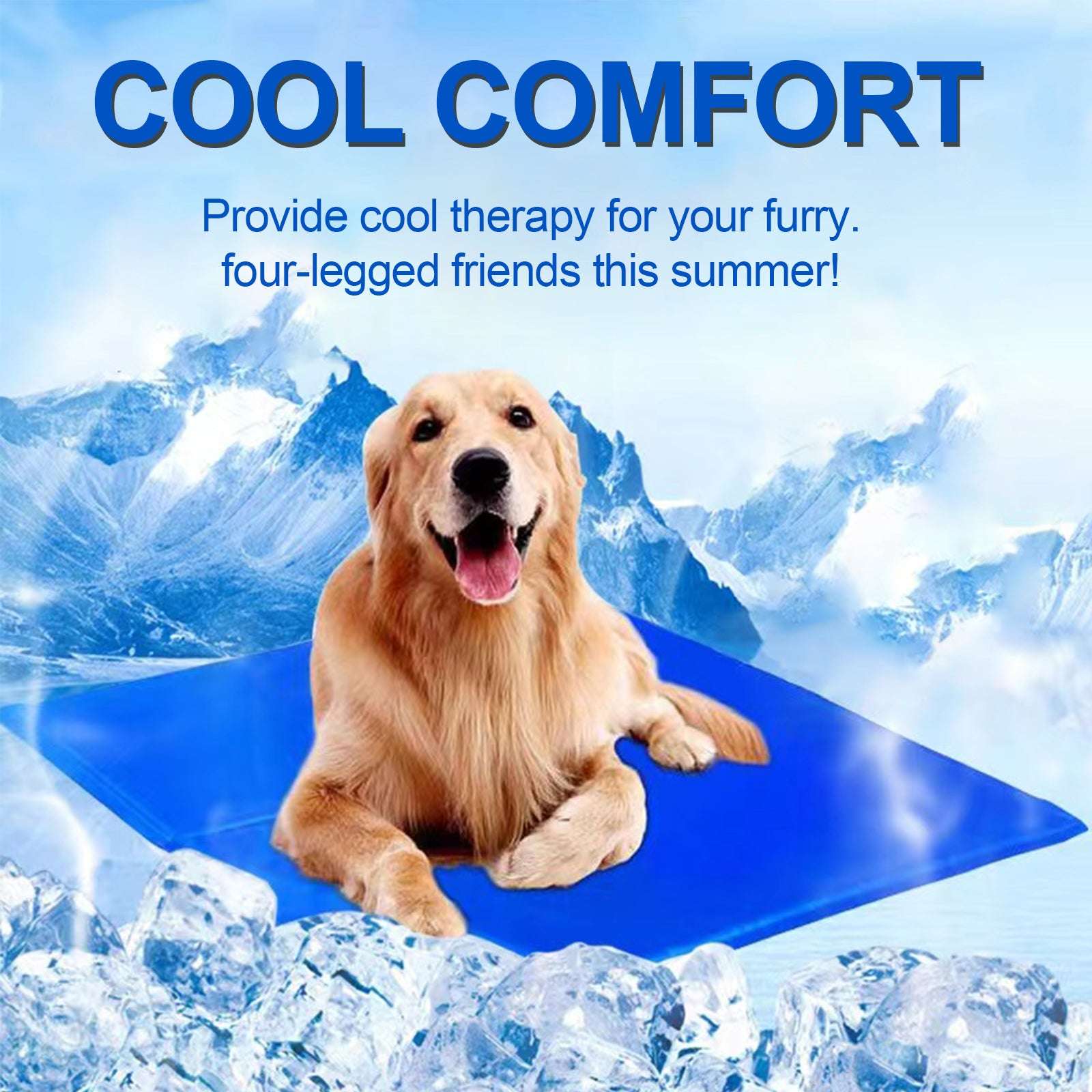 Pressure Activated Gel Cooling Comfort Mat - Dog