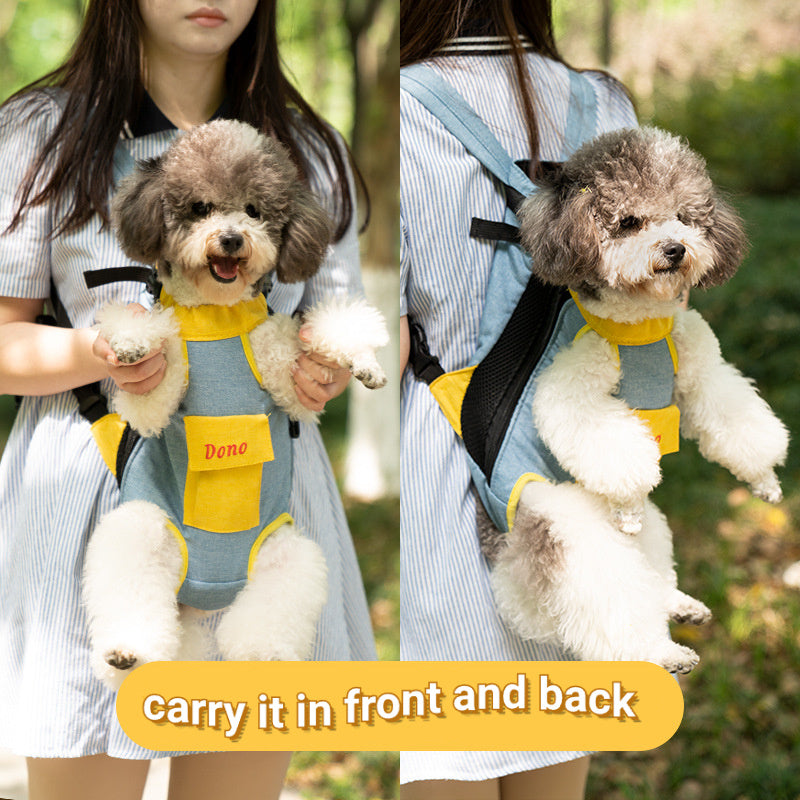 Hands-Free Chest Travel Sling Pet Carrier - Dog Cat - (4 Color Options) - (S-2XL)
