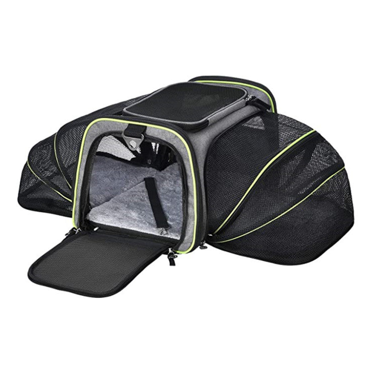 Airline Approved Expandable Pet Carrier Travel Bag - Cat Dog - (4 Color Options)