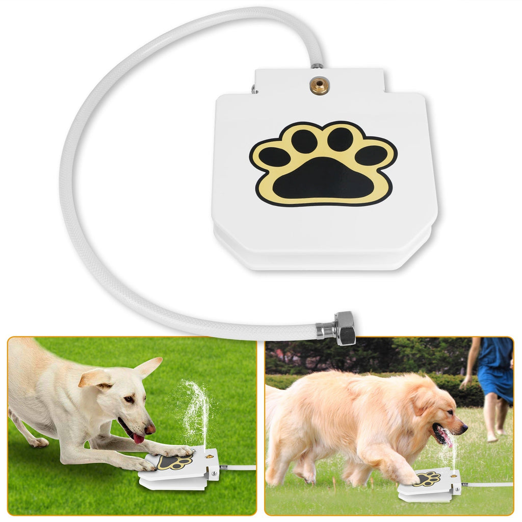 Fresh Water Fountain Sprinkler w/ Interactive Paw Pedal and Valve - Dog - (While Supplies Last)