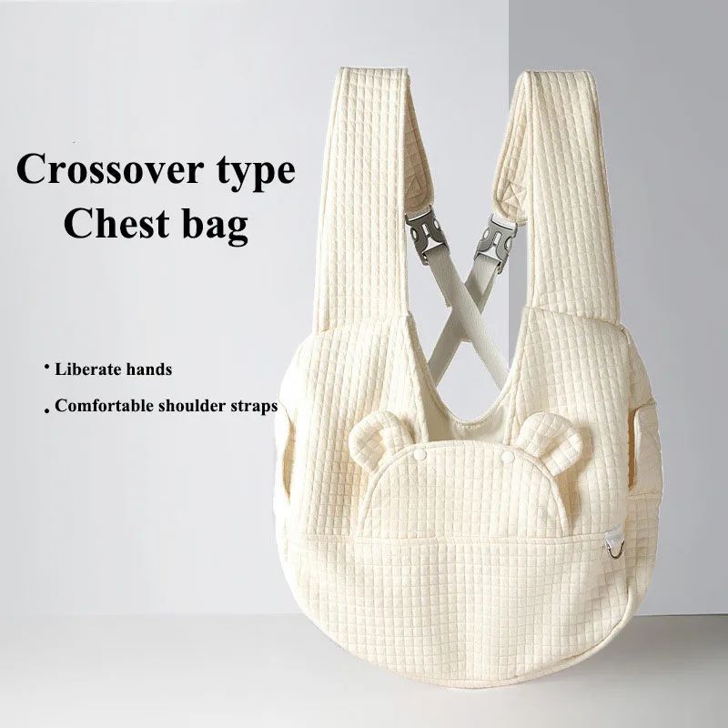 Minimalist Pet Travel Backpack - Dog Cat - (Convenient) - (Attractive) - (White, Grey)